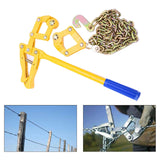Maxbell Heavy Duty Fence Plain Barbed Wire Strainer with 1.2M Chain for Farm Fencing