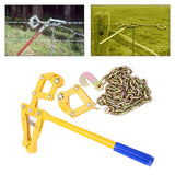 Maxbell Heavy Duty Fence Plain Barbed Wire Strainer with 1.2M Chain for Farm Fencing