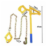 Maxbell Heavy Duty Fence Plain Barbed Wire Strainer with 1.2M Chain for Farm Fencing