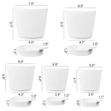 Maxbell 5Pcs Automatic Water Absorbing Flowerpot for All House Plants Garden Flowers