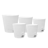 Maxbell 5Pcs Automatic Water Absorbing Flowerpot for All House Plants Garden Flowers