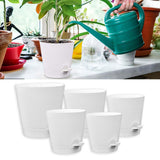 Maxbell 5Pcs Automatic Water Absorbing Flowerpot for All House Plants Garden Flowers