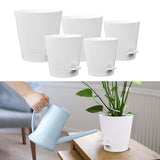 Maxbell 5Pcs Automatic Water Absorbing Flowerpot for All House Plants Garden Flowers
