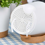 Maxbell 5x Round Lazy Flower Pots 6 inch with Drainage Hole for Home Indoor Outdoor