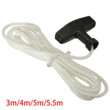 Maxbell Starter Handle with Rope Mower Pull Cord Universal for Replacement Accessory 3m