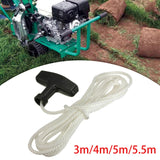 Maxbell Starter Handle with Rope Mower Pull Cord Universal for Replacement Accessory 3m