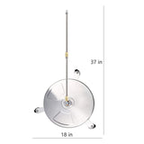 Maxbell High Pressure Washer Flat Surface Cleaner with Extension pole for Cleaning