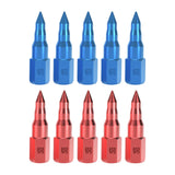 Maxbell 5Pcs Butter Tip Nozzle Wear Resistant Alloy for Butter Machine Accessories Blue