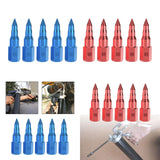 Maxbell 5Pcs Butter Tip Nozzle Wear Resistant Alloy for Butter Machine Accessories Blue