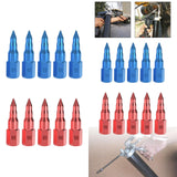 Maxbell 5Pcs Butter Tip Nozzle Wear Resistant Alloy for Butter Machine Accessories Blue