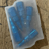 Maxbell 5Pcs Butter Tip Nozzle Wear Resistant Alloy for Butter Machine Accessories Blue