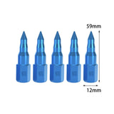 Maxbell 5Pcs Butter Tip Nozzle Wear Resistant Alloy for Butter Machine Accessories Blue