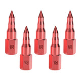 Maxbell 5Pcs Butter Tip Nozzle Wear Resistant Alloy for Butter Machine Accessories Red