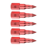 Maxbell 5Pcs Butter Tip Nozzle Wear Resistant Alloy for Butter Machine Accessories Red