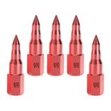 Maxbell 5Pcs Butter Tip Nozzle Wear Resistant Alloy for Butter Machine Accessories Red
