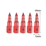 Maxbell 5Pcs Butter Tip Nozzle Wear Resistant Alloy for Butter Machine Accessories Red
