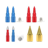 Maxbell 5Pcs Butter Tip Nozzle Wear Resistant Alloy for Butter Machine Accessories Red