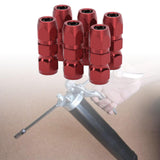 Maxbell 4x Alloy Grease Coupler for Industrial Applications Machinery Processing Red