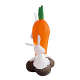 Maxbell Easter Inflatable Carrot Bunny Cute Happy Easter for Holiday 180cm