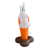 Maxbell Easter Inflatable Carrot Bunny Cute Happy Easter for Holiday 180cm