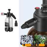 Maxbell Car Wash Foam Pressure Sprayer 2L Multipurpose for Indoor Outdoor Lawn clear