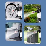 Maxbell Car Wash Foam Pressure Sprayer 2L Multipurpose for Indoor Outdoor Lawn Clear Black