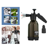 Maxbell Car Wash Foam Pressure Sprayer 2L Multipurpose for Indoor Outdoor Lawn Clear Black