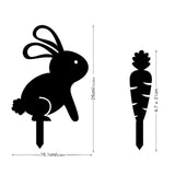 Maxbell 2Pcs Acrylic Lawn Stakes Multipurpose Decorative for Backyard Yard