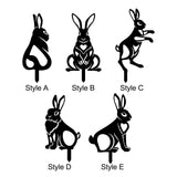 Maxbell Acrylic Garden Animal Statue Silhouette Statues for Holiday Garden Decor Style A