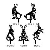 Maxbell Acrylic Garden Animal Statue Silhouette Statues for Holiday Garden Decor Style A