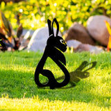 Maxbell Acrylic Garden Animal Statue Silhouette Statues for Holiday Garden Decor Style A