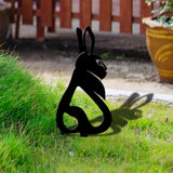 Maxbell Acrylic Garden Animal Statue Silhouette Statues for Holiday Garden Decor Style A