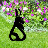 Maxbell Acrylic Garden Animal Statue Silhouette Statues for Holiday Garden Decor Style A