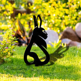 Maxbell Acrylic Garden Animal Statue Silhouette Statues for Holiday Garden Decor Style A