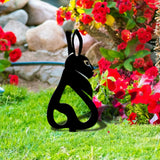 Maxbell Acrylic Garden Animal Statue Silhouette Statues for Holiday Garden Decor Style A