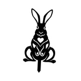 Maxbell Acrylic Garden Animal Statue Silhouette Statues for Holiday Garden Decor Style B