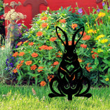 Maxbell Acrylic Garden Animal Statue Silhouette Statues for Holiday Garden Decor Style B