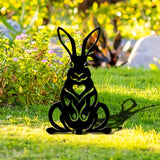 Maxbell Acrylic Garden Animal Statue Silhouette Statues for Holiday Garden Decor Style B