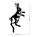 Maxbell Acrylic Garden Animal Statue Silhouette Statues for Holiday Garden Decor Style C