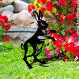 Maxbell Acrylic Garden Animal Statue Silhouette Statues for Holiday Garden Decor Style C