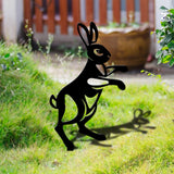 Maxbell Acrylic Garden Animal Statue Silhouette Statues for Holiday Garden Decor Style C