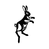 Maxbell Acrylic Garden Animal Statue Silhouette Statues for Holiday Garden Decor Style C