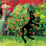 Maxbell Acrylic Garden Animal Statue Silhouette Statues for Holiday Garden Decor Style C
