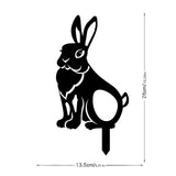Maxbell Acrylic Garden Animal Statue Silhouette Statues for Holiday Garden Decor Style D