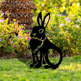 Maxbell Acrylic Garden Animal Statue Silhouette Statues for Holiday Garden Decor Style D