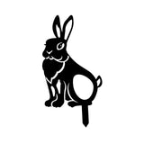Maxbell Acrylic Garden Animal Statue Silhouette Statues for Holiday Garden Decor Style D