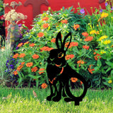 Maxbell Acrylic Garden Animal Statue Silhouette Statues for Holiday Garden Decor Style D