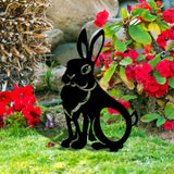 Maxbell Acrylic Garden Animal Statue Silhouette Statues for Holiday Garden Decor Style D