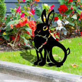 Maxbell Acrylic Garden Animal Statue Silhouette Statues for Holiday Garden Decor Style D