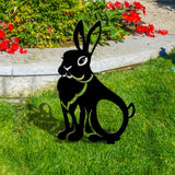 Maxbell Acrylic Garden Animal Statue Silhouette Statues for Holiday Garden Decor Style D